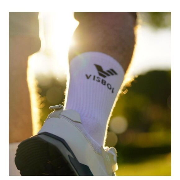 US Size 6-10: Women's and Men's 6 Pairs Everyday Cushioned Crew Socks (White) - Picture 3 of 7